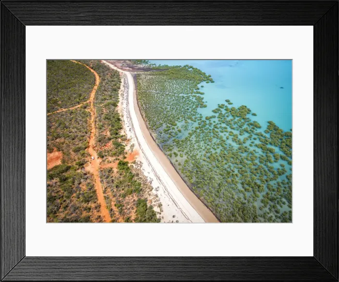 Framed Print : Off Road in Western Australia, Crab Creek, Broome. (Image taken from a DJI Drone) Framed Print : Off Road in Western Australia, Crab Creek, Broome. (Image taken from a DJI Drone)