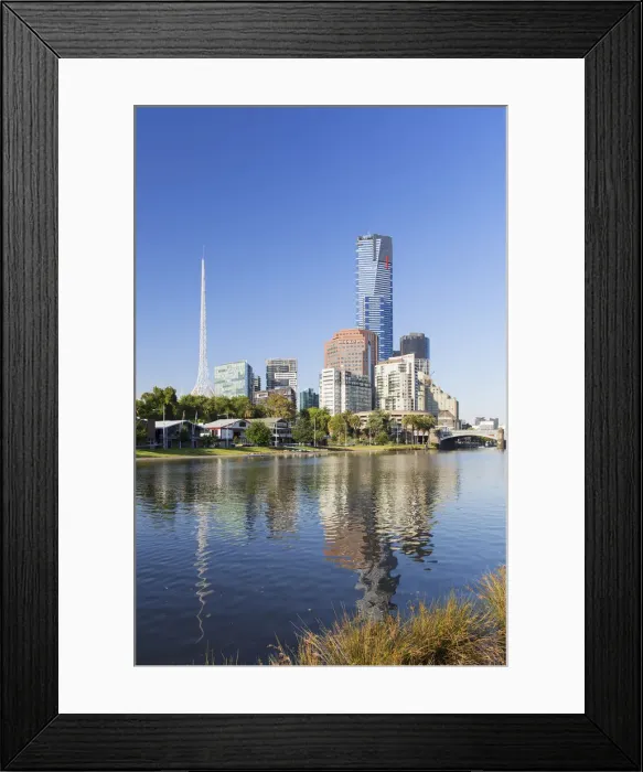 Framed Print : Eureka Tower and Victorian Arts Centre along Yarra River, Melbourne, Victoria, Australia Framed Print : Eureka Tower and Victorian Arts Centre along Yarra River, Melbourne, Victoria, Australia