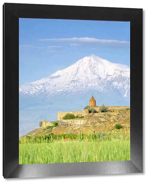 Khor Virap monastery and Mount Ararat, near Lusarat, Ararat Province, Armenia