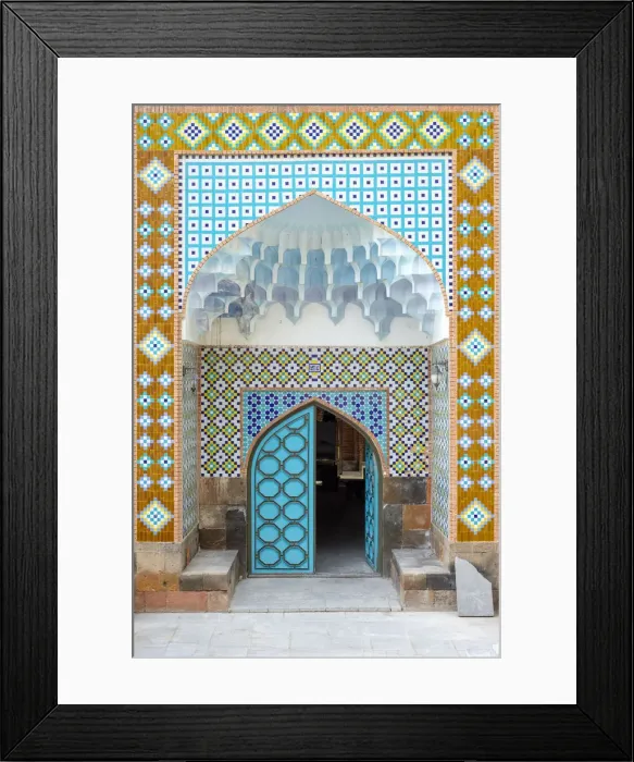 Framed Print : Entrance to the Blue Mosque, an 18th-century Shia mosque in Yerevan, Armenia