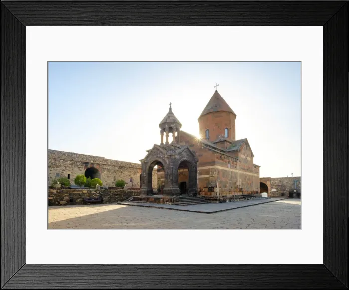 Framed Print : Khor Virap monastery at sunrise, near Lusarat, Ararat Province, Armenia Framed Print : Khor Virap monastery at sunrise, near Lusarat, Ararat Province, Armenia