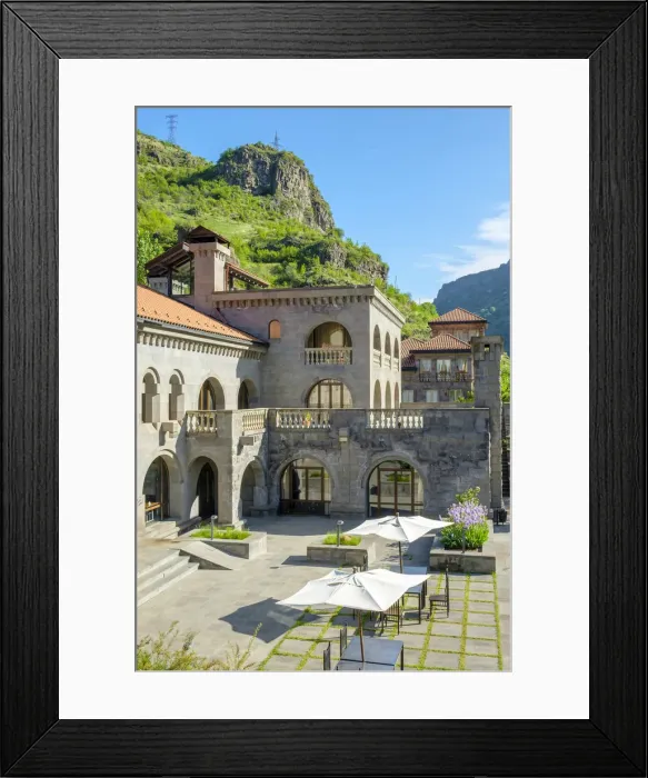 Framed Print : Tufenkian Avan Dzoraget Hotel in the Debed Canyon, Dzoraget, Lori Province, Armenia