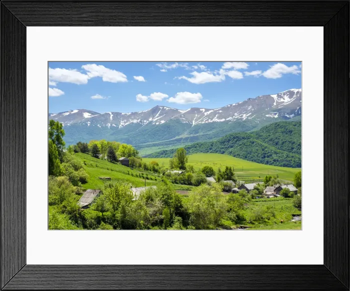 Framed Print : Lermontov village in the Aghstev River valley, Lori Province, Armenia Framed Print : Lermontov village in the Aghstev River valley, Lori Province, Armenia