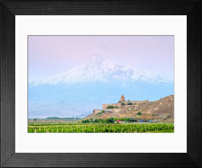 Framed Print : Khor Virap monastery and Mount Ararat at sunrise, near Lusarat, Ararat Province, Armenia Framed Print : Khor Virap monastery and Mount Ararat at sunrise, near Lusarat, Ararat Province, Armenia