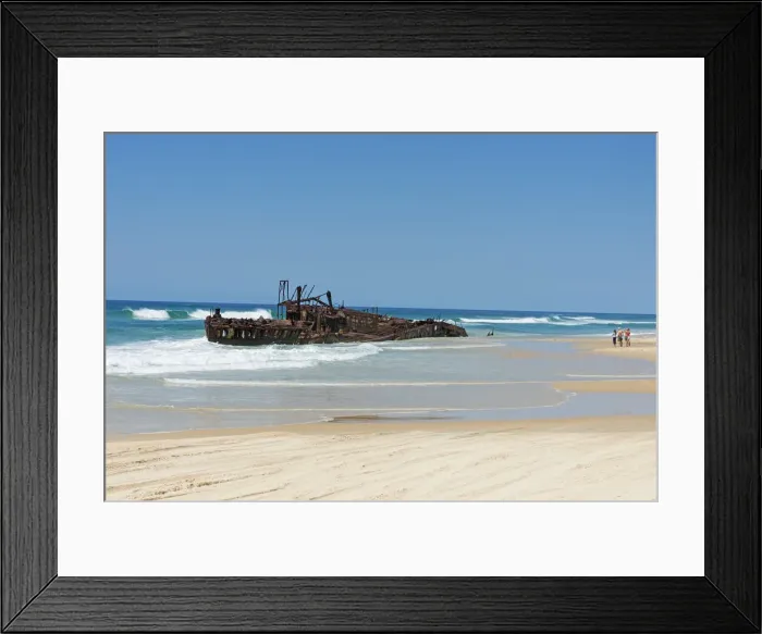 Framed Print : Maheno Shipwreck, Fraser Island, Queensland, Australia Framed Print : Maheno Shipwreck, Fraser Island, Queensland, Australia