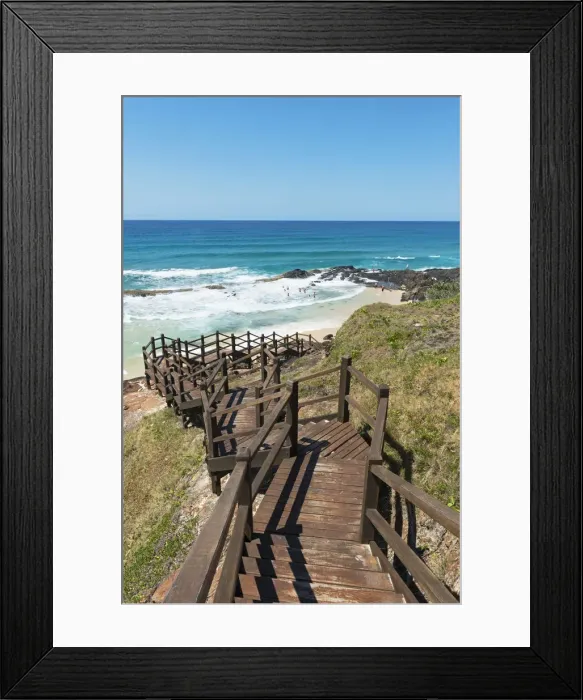 Framed Print : Path leading to the sea, Fraser Island, Queensland, Australia Framed Print : Path leading to the sea, Fraser Island, Queensland, Australia