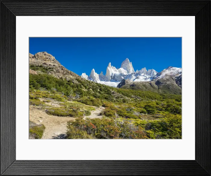 Framed Print : Fitz Roy mountain, Sendero al Fitz Roy, UNESCO, Los Glaciares National Park, El Chalten Framed Print : Fitz Roy mountain, Sendero al Fitz Roy, UNESCO, Los Glaciares National Park, El Chalten