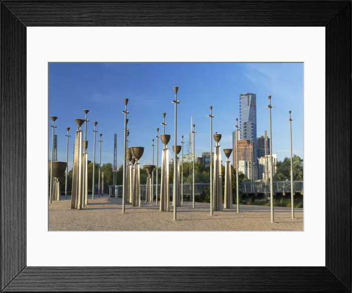 Framed Print : Federation Bells in Birrarung Marr, Melbourne, Victoria, Australia Framed Print : Federation Bells in Birrarung Marr, Melbourne, Victoria, Australia