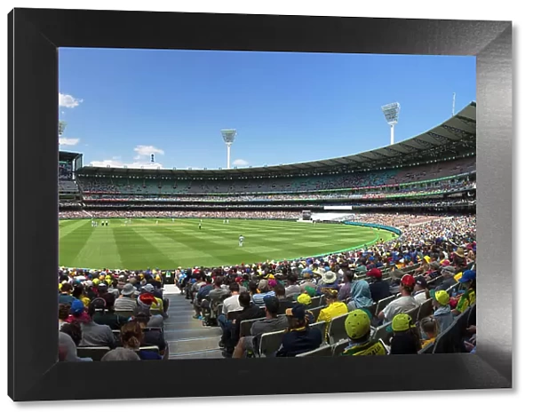 Cricket match at Melbourne Cricket Ground (MCG), Melbourne, Victoria, Australia