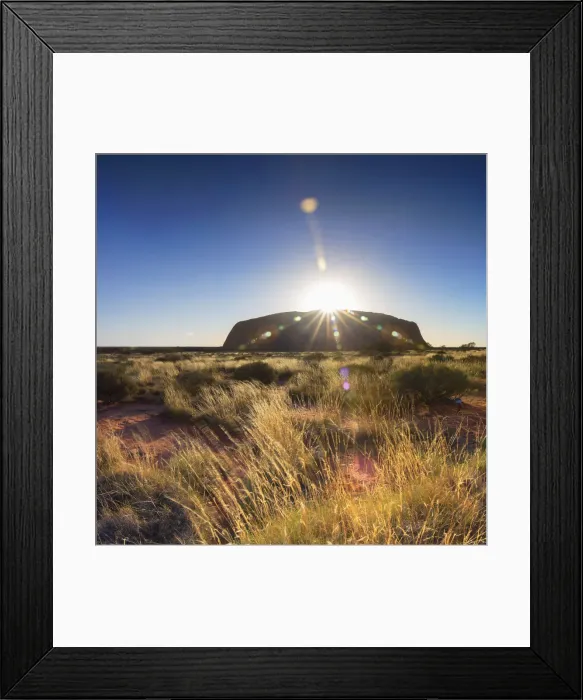 Framed Print : Uluru (UNESCO World Heritage Site), Uluru-Kata Tjuta National Park, Northern Territory