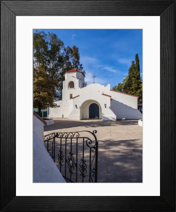Framed Print : Church in Chacras de Coria, Mendoza Province, Argentina Framed Print : Church in Chacras de Coria, Mendoza Province, Argentina