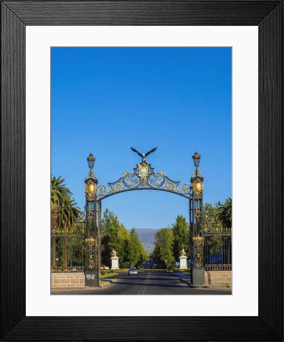 Framed Print : Portones del Parque, decorative gate, General San Martin Park, Mendoza, Argentina Framed Print : Portones del Parque, decorative gate, General San Martin Park, Mendoza, Argentina