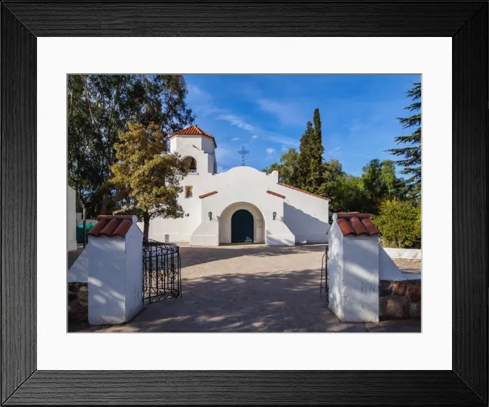 Framed Print : Church in Chacras de Coria, Mendoza Province, Argentina Framed Print : Church in Chacras de Coria, Mendoza Province, Argentina