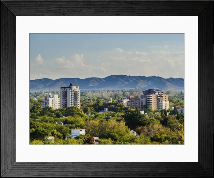 Framed Print : Cityscape of Mendoza with Andes in the background, Argentina Framed Print : Cityscape of Mendoza with Andes in the background, Argentina