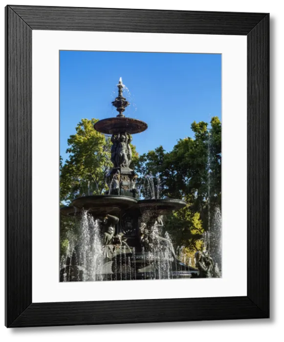 Framed Print : Fuente de los Continentes, fountain, General San Martin Park, Mendoza, Argentina Framed Print : Fuente de los Continentes, fountain, General San Martin Park, Mendoza, Argentina