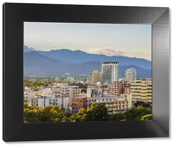 Cityscape of Mendoza with Andes in the background, Argentina