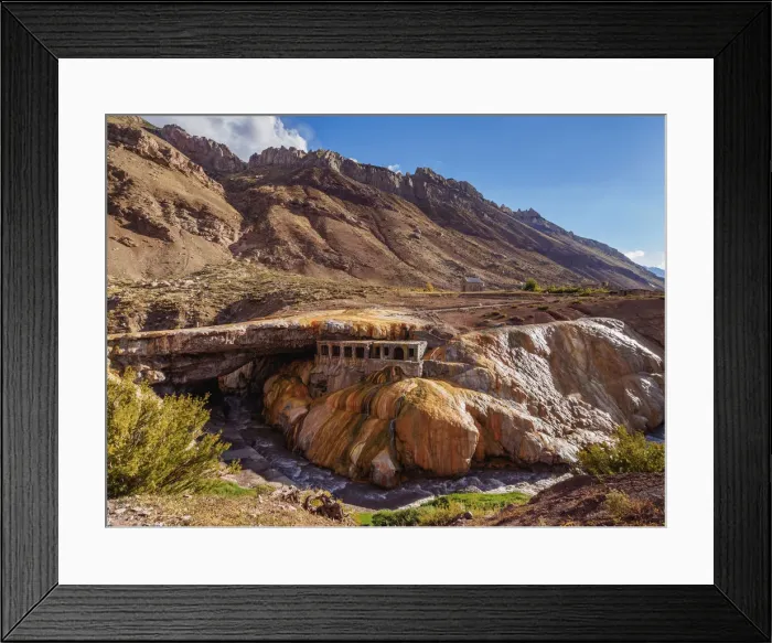 Framed Print : The Inca Bridge, Puente del Inca a natural bridge near the hotsprings, Central Andes Framed Print : The Inca Bridge, Puente del Inca a natural bridge near the hotsprings, Central Andes