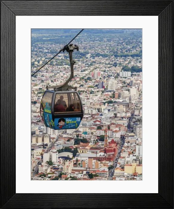 Framed Print : San Bernardo Hill Cable Car, Salta, Argentina Framed Print : San Bernardo Hill Cable Car, Salta, Argentina