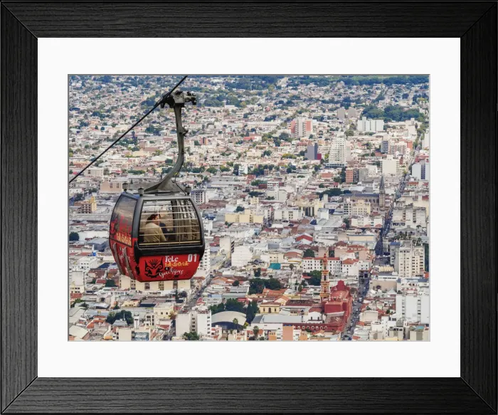 Framed Print : San Bernardo Hill Cable Car, Salta, Argentina Framed Print : San Bernardo Hill Cable Car, Salta, Argentina