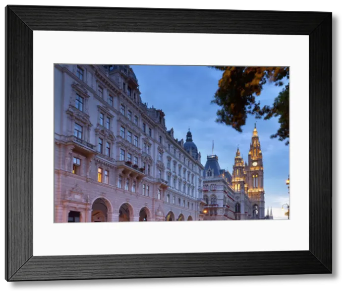 Framed Print : Austria, Osterreich. Vienna, Wien. Rathausplatz. Rathaus Framed Print : Austria, Osterreich. Vienna, Wien. Rathausplatz. Rathaus