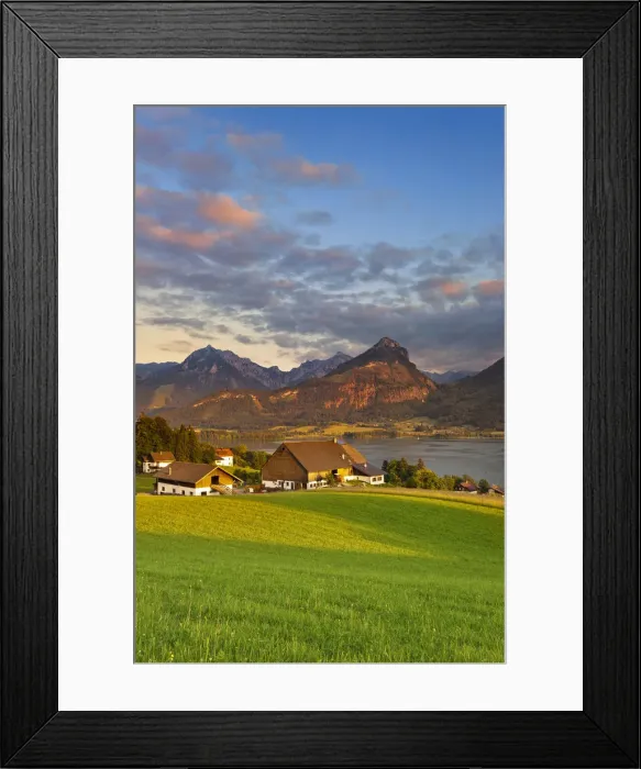 Framed Print : Austria, Osterreich, Salzburg, Flachgau. Wolfgangsee lake. St Wolfgang Framed Print : Austria, Osterreich, Salzburg, Flachgau. Wolfgangsee lake. St Wolfgang
