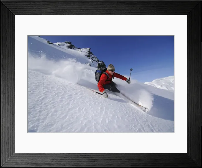 Framed Print : Skiing, Kelchsau, Tyrol, Austria (MR) Framed Print : Skiing, Kelchsau, Tyrol, Austria (MR)
