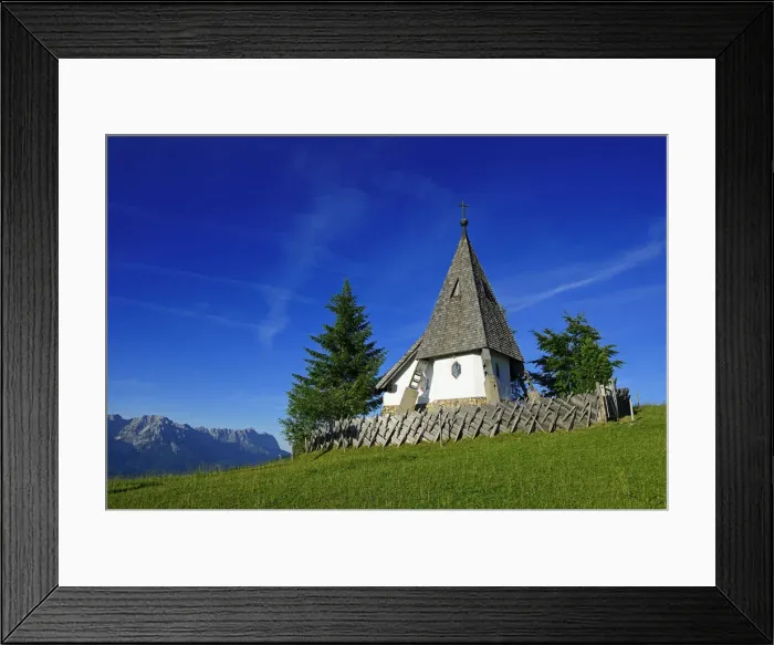 Framed Print : Chapel on the top of the Kraftalm Hohe Salve, Itter, Kitzbuhel Alps, Tyrol, Austria Framed Print : Chapel on the top of the Kraftalm Hohe Salve, Itter, Kitzbuhel Alps, Tyrol, Austria