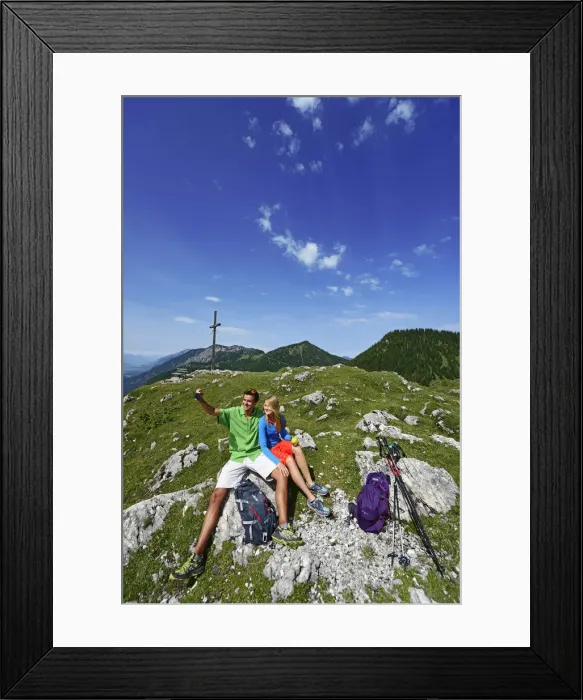 Framed Print : Hikers on the Ankerberg, Tyrolean Eagle, Kitzbuhel Alps, Tyrol, Austria, Europe, MR Framed Print : Hikers on the Ankerberg, Tyrolean Eagle, Kitzbuhel Alps, Tyrol, Austria, Europe, MR
