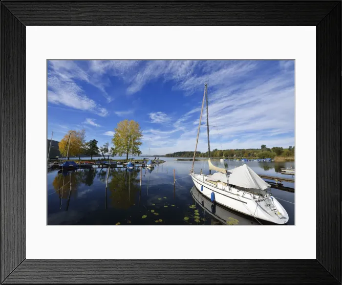 Framed Print : Port of Matzing Wallersee, Neumarkt, Salzburg Lake District, Salzburg, Austria Framed Print : Port of Matzing Wallersee, Neumarkt, Salzburg Lake District, Salzburg, Austria