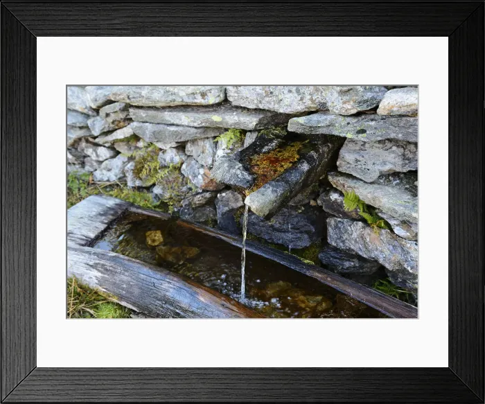 Framed Print : Mineral spring at St. Anna shelter, Upper Lienz, Pusteria, East Tyrol, Austria Framed Print : Mineral spring at St. Anna shelter, Upper Lienz, Pusteria, East Tyrol, Austria