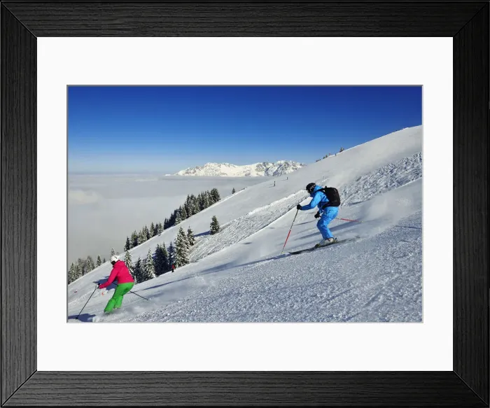 Framed Print : Skiers on the Hohe Salve, Hopfgarten, Tyrol, Austria MR Framed Print : Skiers on the Hohe Salve, Hopfgarten, Tyrol, Austria MR