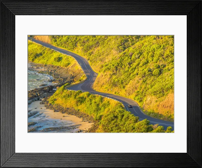 Framed Print : Great Ocean Road, Victoria, Australia. High angle view at sunrise Framed Print : Great Ocean Road, Victoria, Australia. High angle view at sunrise