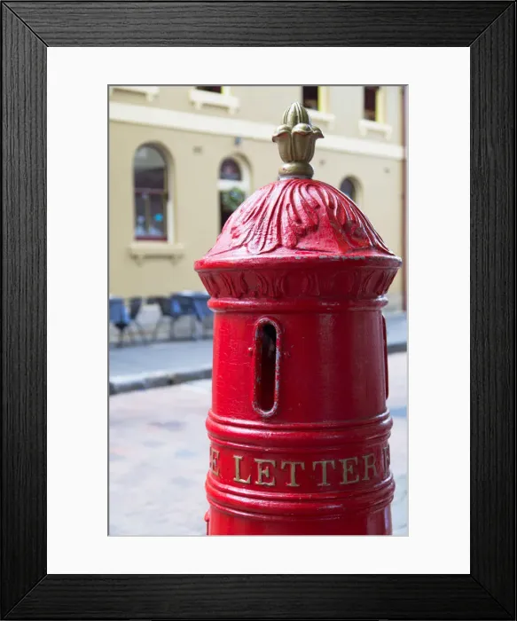 Framed Print : Postbox, The Rocks, Sydney, New South Wales, Australia Framed Print : Postbox, The Rocks, Sydney, New South Wales, Australia
