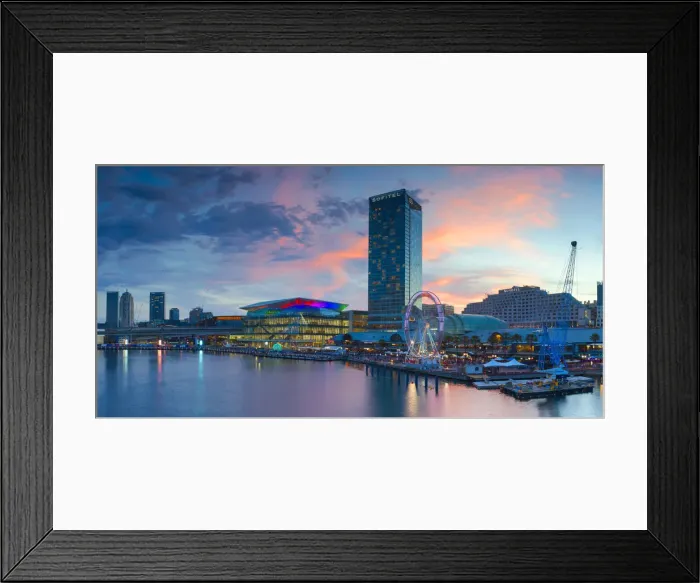 Framed Print : Sofitel Hotel and International Convention Centre in Darling Harbour, Sydney, New Framed Print : Sofitel Hotel and International Convention Centre in Darling Harbour, Sydney, New