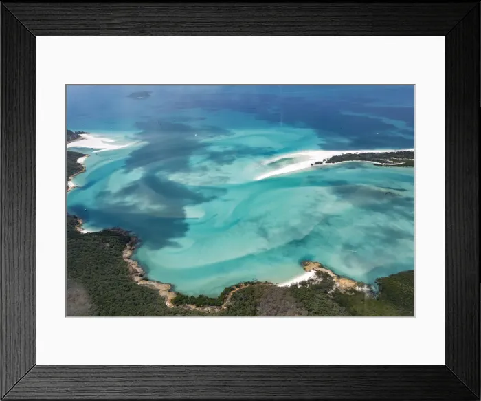 Framed Print : Whitehaven Beach, Queensland, Australia. Aerial View Framed Print : Whitehaven Beach, Queensland, Australia. Aerial View