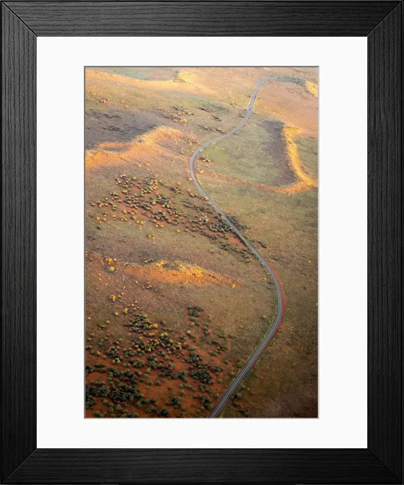 Framed Print : Aerial View of the australian outback at sunrise. Northern Territory Framed Print : Aerial View of the australian outback at sunrise. Northern Territory