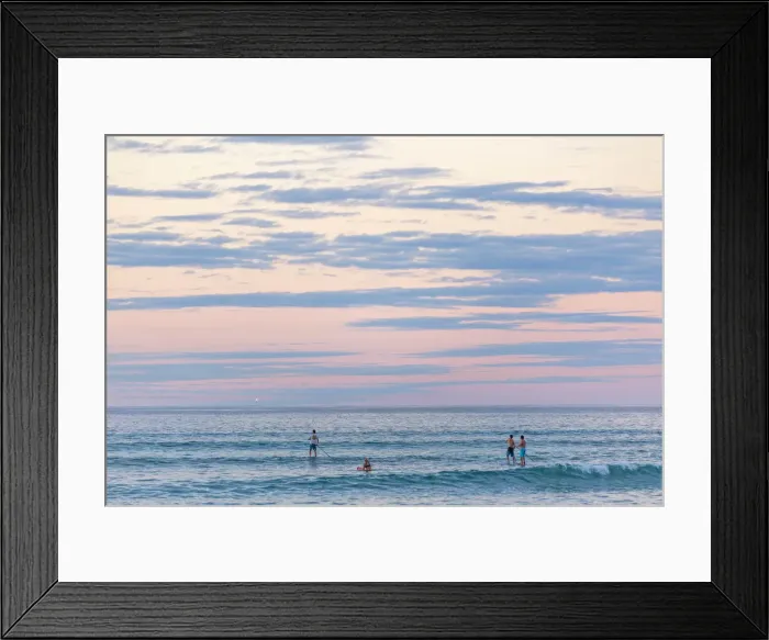 Framed Print : Sunset at Ningaloo Marine Park, surfers. Western Australia Framed Print : Sunset at Ningaloo Marine Park, surfers. Western Australia