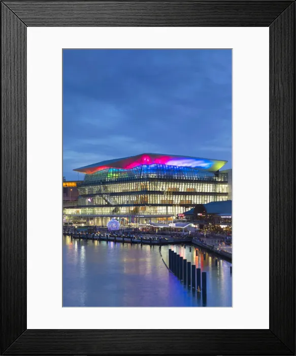 Framed Print : International Convention Centre at dusk, Darling Harbour, Sydney, New South Wales Framed Print : International Convention Centre at dusk, Darling Harbour, Sydney, New South Wales