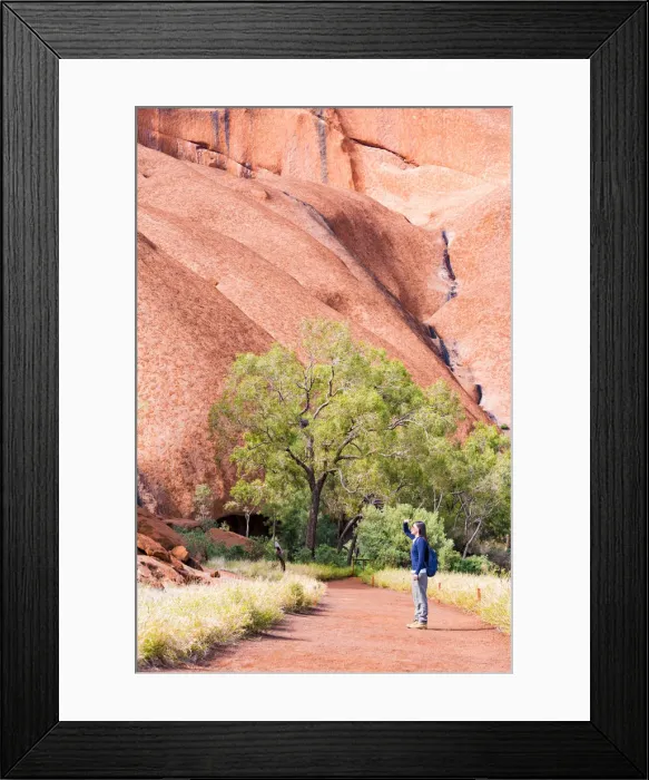 Framed Print : Uluru, Base Walk. Northern Territory, Australia