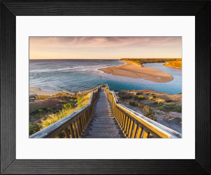 Framed Print : Onkaparinga River Mouth, Port Noarlunga, South Australia, Australia Framed Print : Onkaparinga River Mouth, Port Noarlunga, South Australia, Australia