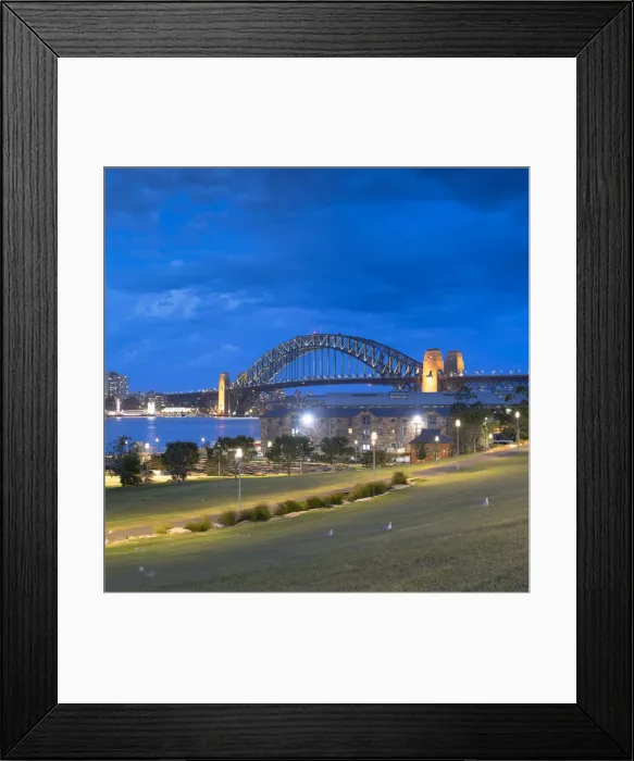 Framed Print : Sydney Harbour Bridge from Barangaroo Reserve, Sydney, New South Wales, Australia Framed Print : Sydney Harbour Bridge from Barangaroo Reserve, Sydney, New South Wales, Australia