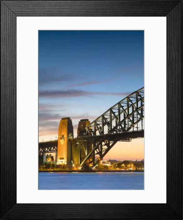 Framed Print : Sydney Harbour Bridge at sunset, Sydney, New South Wales, Australia Framed Print : Sydney Harbour Bridge at sunset, Sydney, New South Wales, Australia
