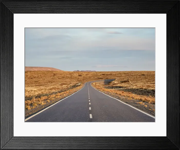 Framed Print : Ruta 40 near Perito Moreno Town, sunset, Santa Cruz Province, Patagonia, Argentina