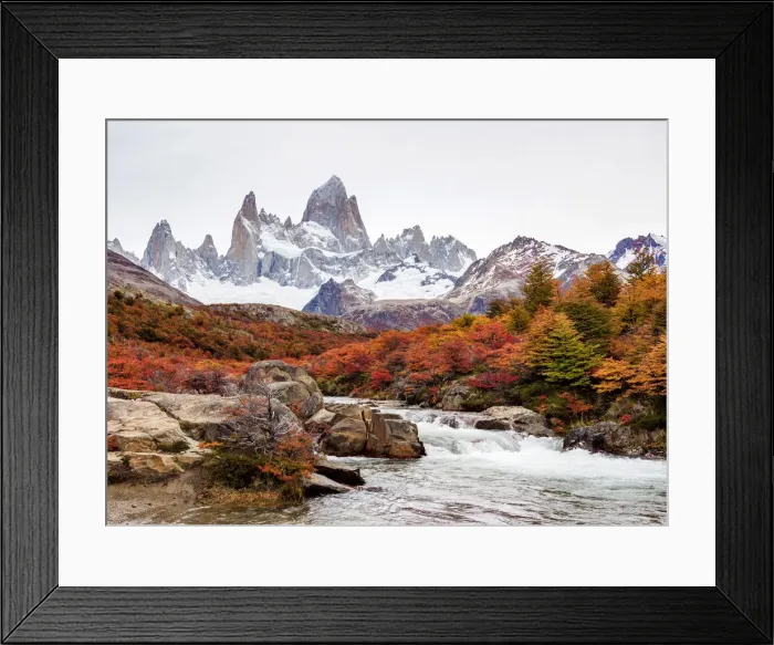 Framed Print : Arroyo del Salto and Mount Fitz Roy, Los Glaciares National Park, Santa Cruz Province Framed Print : Arroyo del Salto and Mount Fitz Roy, Los Glaciares National Park, Santa Cruz Province
