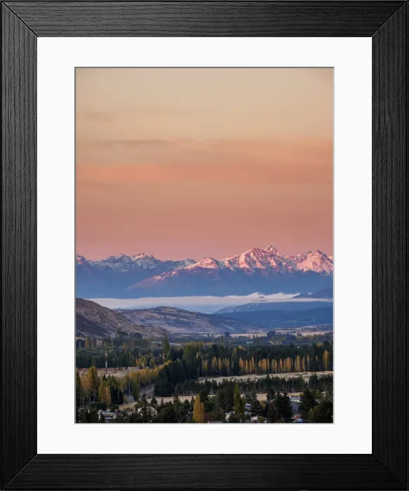 Framed Print : Esquel at sunrise, elevated view, Chubut Province, Patagonia, Argentina Framed Print : Esquel at sunrise, elevated view, Chubut Province, Patagonia, Argentina