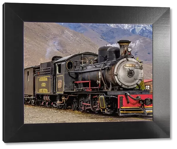 Old Patagonian Express La Trochita, steam train, Nahuel Pan Train Station, Chubut