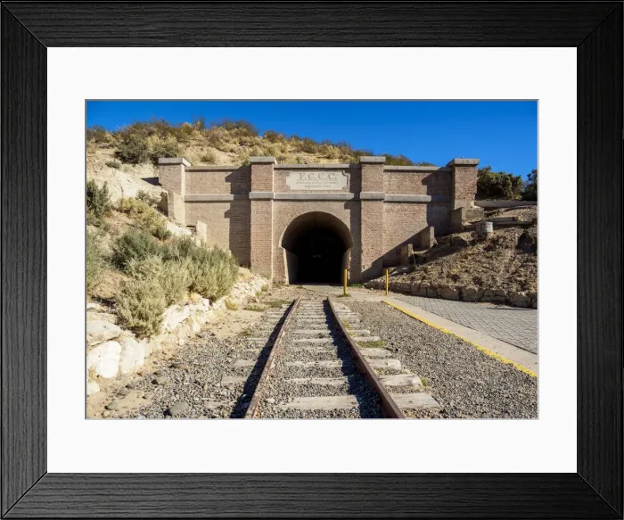 Framed Print : Central Chubut Railway Tunnel, Gaiman, The Welsh Settlement, Chubut Province, Patagonia