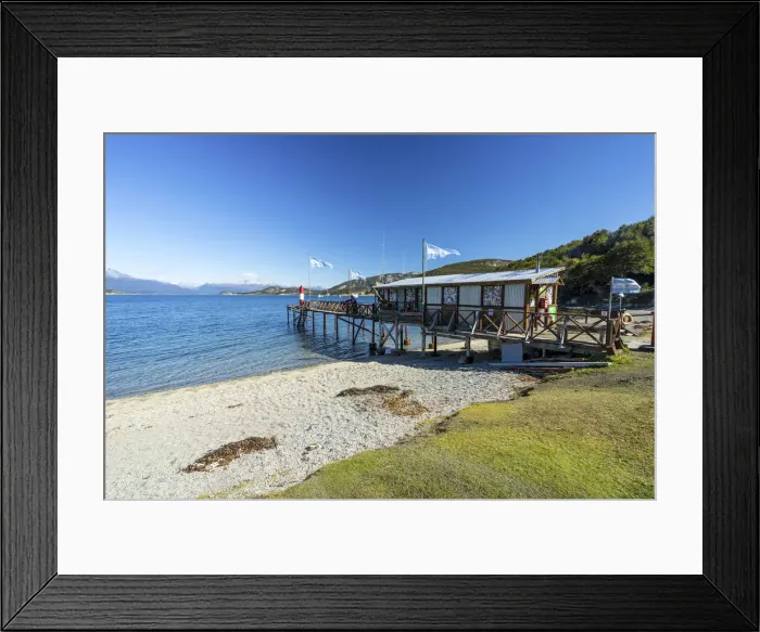 Framed Print : End Of The World Post Office is Southernmost Post Office In The World, Tierra del Framed Print : End Of The World Post Office is Southernmost Post Office In The World, Tierra del