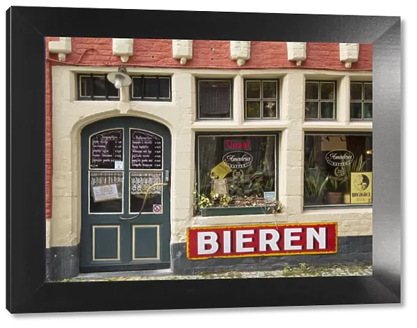 Bar in Patershol, Ghent, Flanders, Belgium