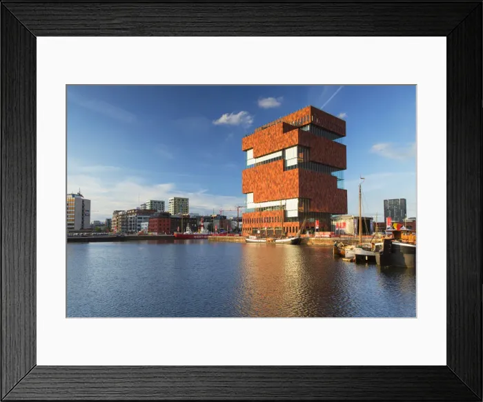 Framed Print : Museum aan de Stroom (MAS), Antwerp, Flanders, Belgium